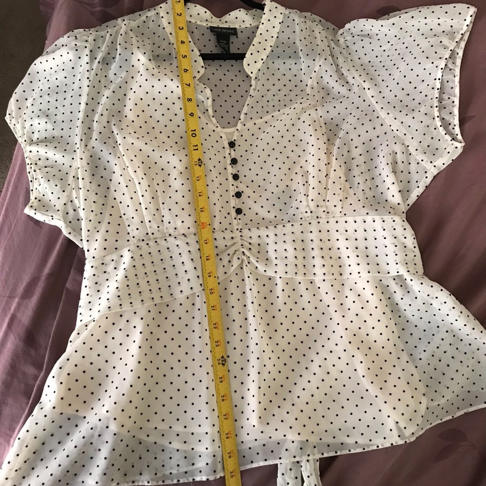 Lane Bryant Sheer Blouse with Under Shell - Picture 6 of 9